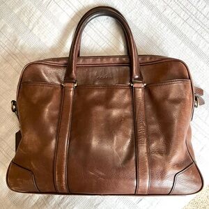 COACH Bleeker Leather Slim Briefcase